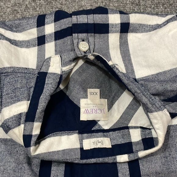 NWOT - J.CREW Women’s Lightweight Curvedhem Fall Button-Up Flannel (Pattern,XXS) - Picture 8 of 8